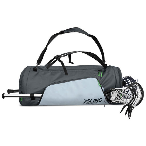 Sling Lacrosse Bag - Hybrid XL - Use As a Backpack or Duffel Bag - Holds 2 Sticks and All of Your LAX Gear - 75L Capacity