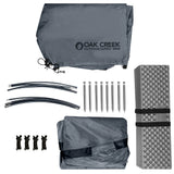 Hidden Trails Single, 1 Person Bivy Waterproof Camping Tent. Includes XPE Sleeping Mat and Rain Fly. Comes in a Carry Bag Weighing Only 3 Pounds. Easy Setup. Great for Backpacking and Hiking.