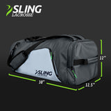 Sling Lacrosse Bag - Hybrid XL - Use As a Backpack or Duffel Bag - Holds 2 Sticks and All of Your LAX Gear - 75L Capacity